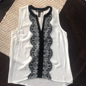 INC international concepts petite lace top